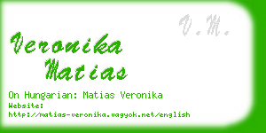 veronika matias business card